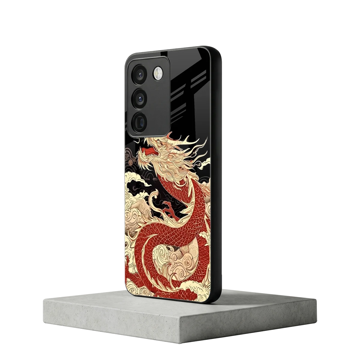 Dragon Spirit vivo y200 5g mobile cover | shockproof glass phone case