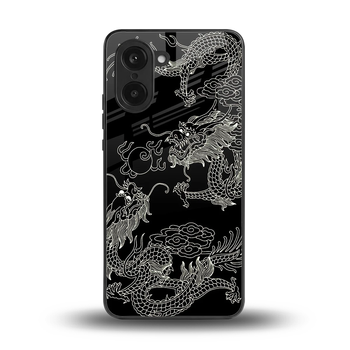 Dragons Black back phone cover | glass case for oneplus nord ce5 5g