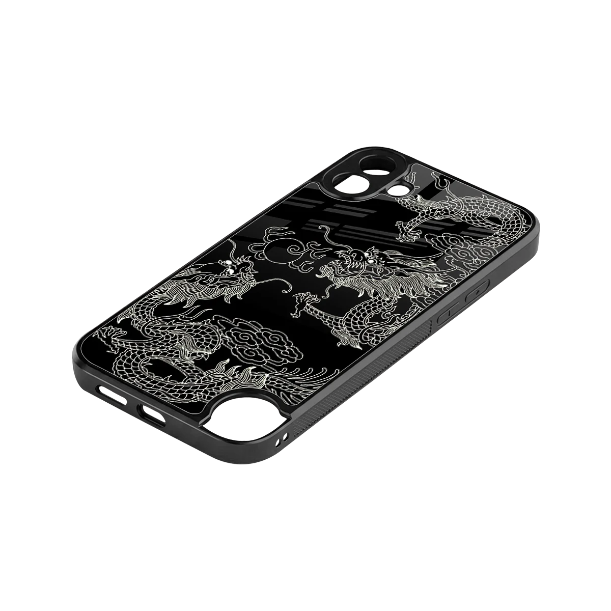 Dragons Black stylish phone case for cmf nothing phone 1 | glossy glass and slim fit