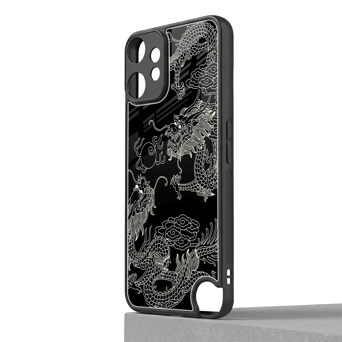 Dragons Black cmf nothing phone 2 pro mobile cover | shockproof glass phone case