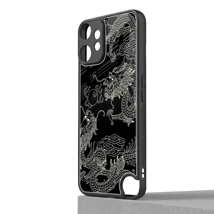 Dragons Black cmf nothing phone 2 pro mobile cover | shockproof glass phone case