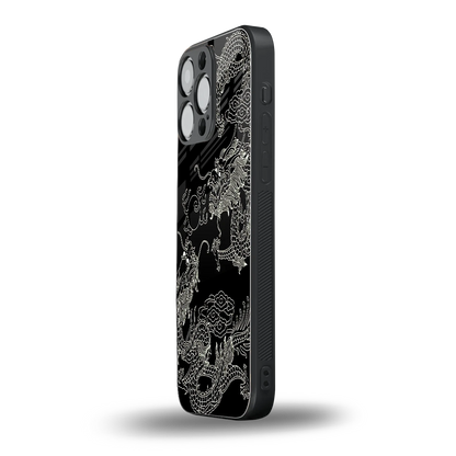 Dragons Black iphone 13 pro max mobile cover | shockproof glass phone case