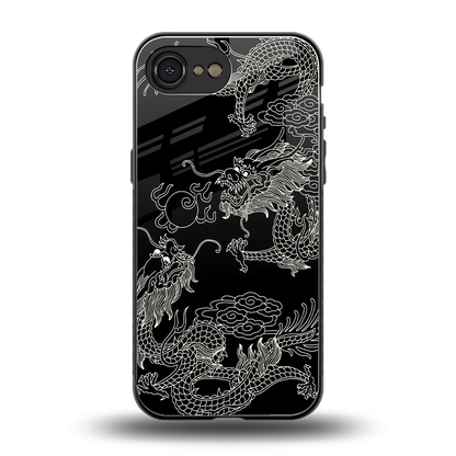 Dragons Black back phone cover | glass case for iphone 17e