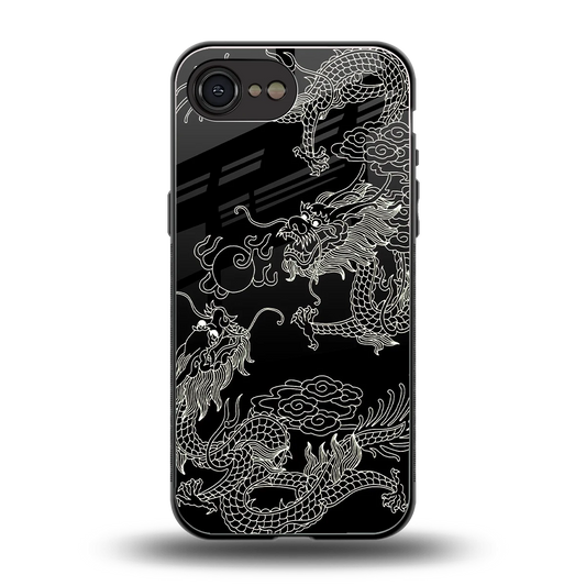 Dragons Black back phone cover | glass case for iphone 17e