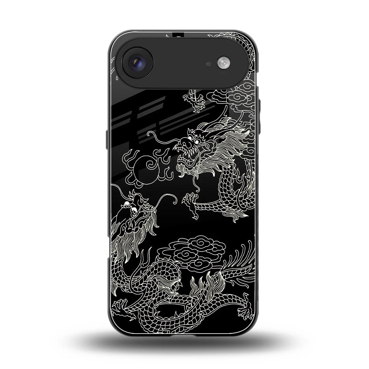 Dragons Black back phone cover | glass case for iphone air