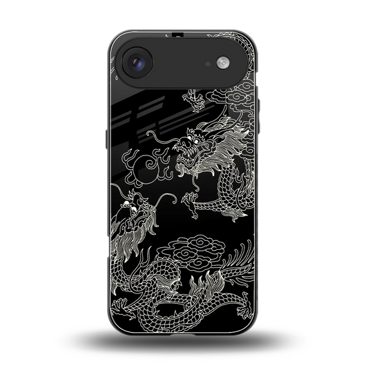 Dragons Black back phone cover | glass case for iphone air