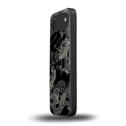 Dragons Black iphone air mobile cover | shockproof glass phone case