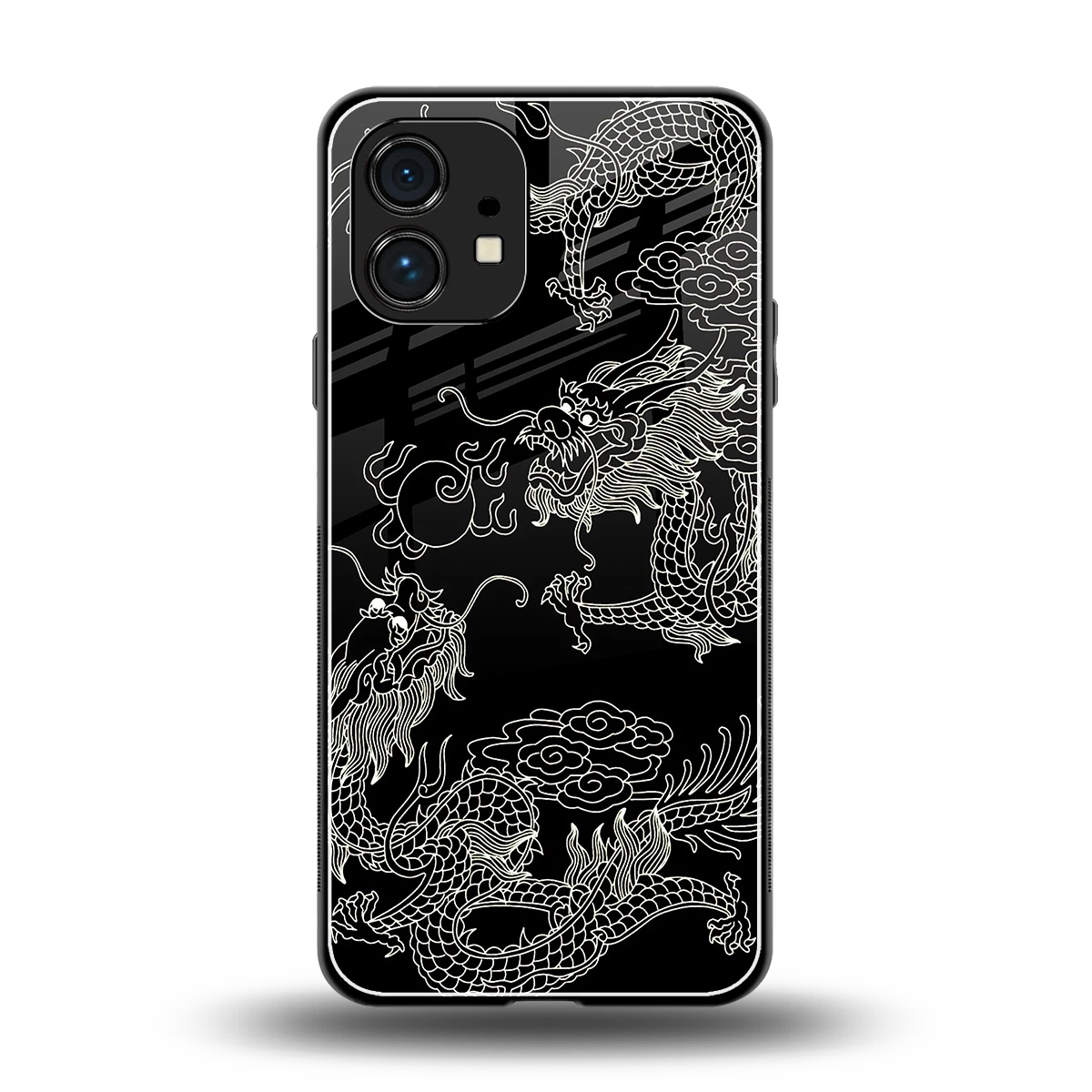 Dragons Black back phone cover | glass case for nothing phone 1
