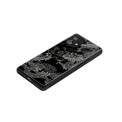 Dragons Black stylish phone case for nothing phone 1 | glossy glass and slim fit