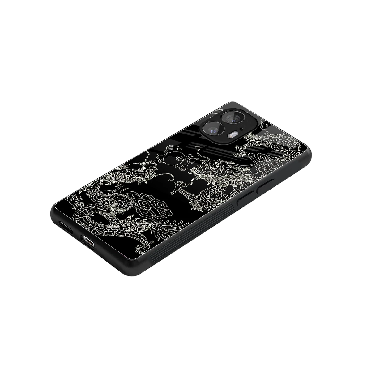Dragons Black stylish phone case for nothing phone 2 | glossy glass and slim fit