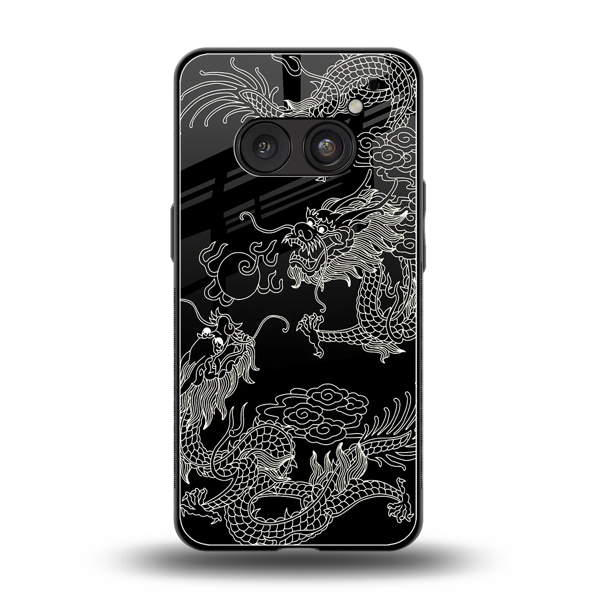 Dragons Black back phone cover | glass case for nothing phone 2a