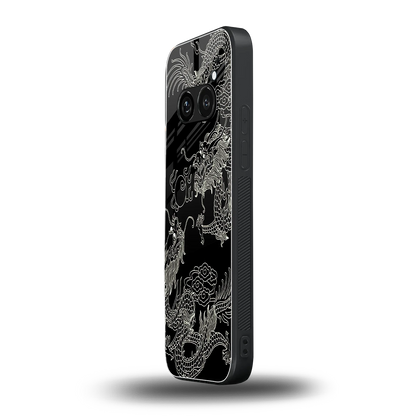 Dragons Black nothing phone 2a mobile cover | shockproof glass phone case
