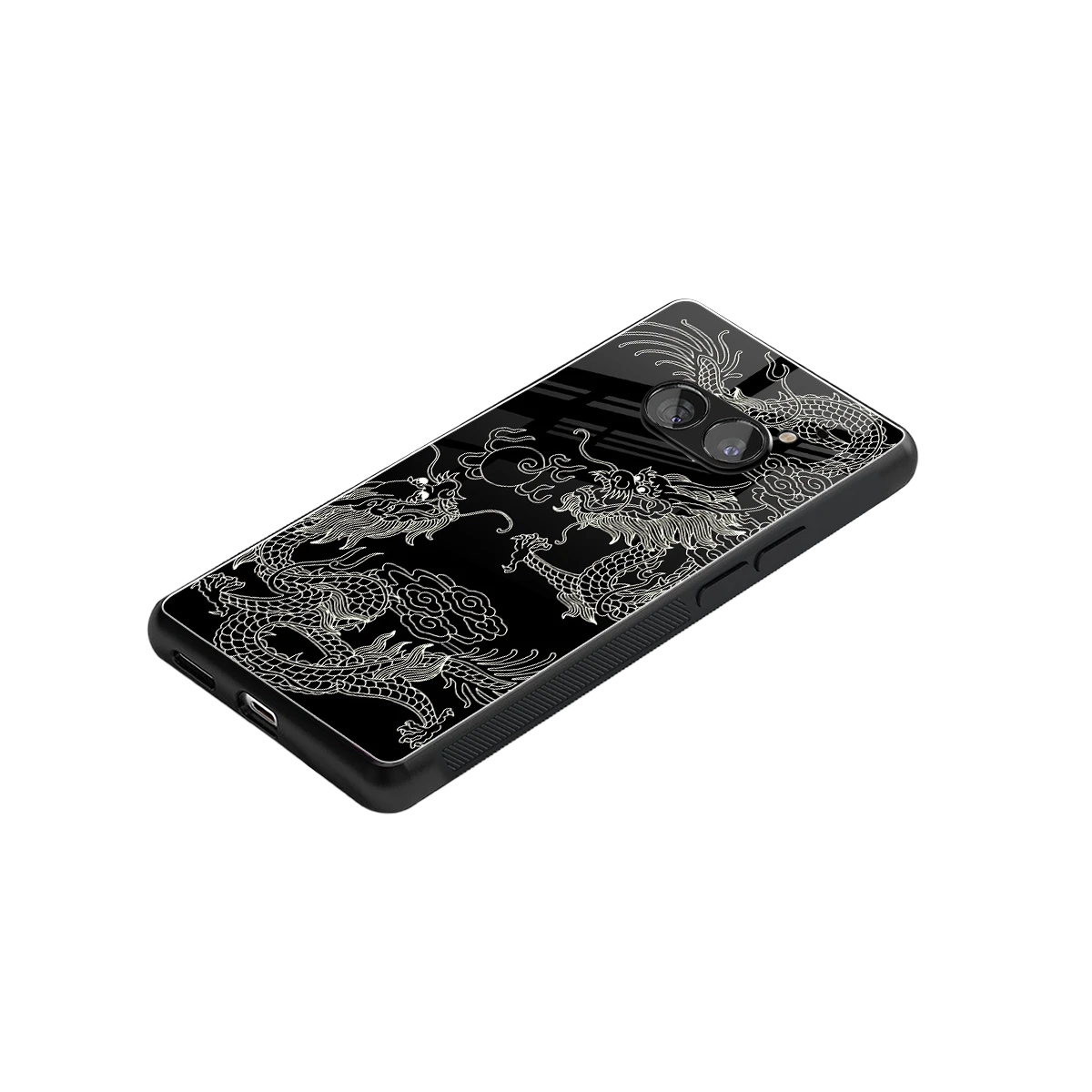 Dragons Black stylish phone case for nothing phone 2a | glossy glass and slim fit