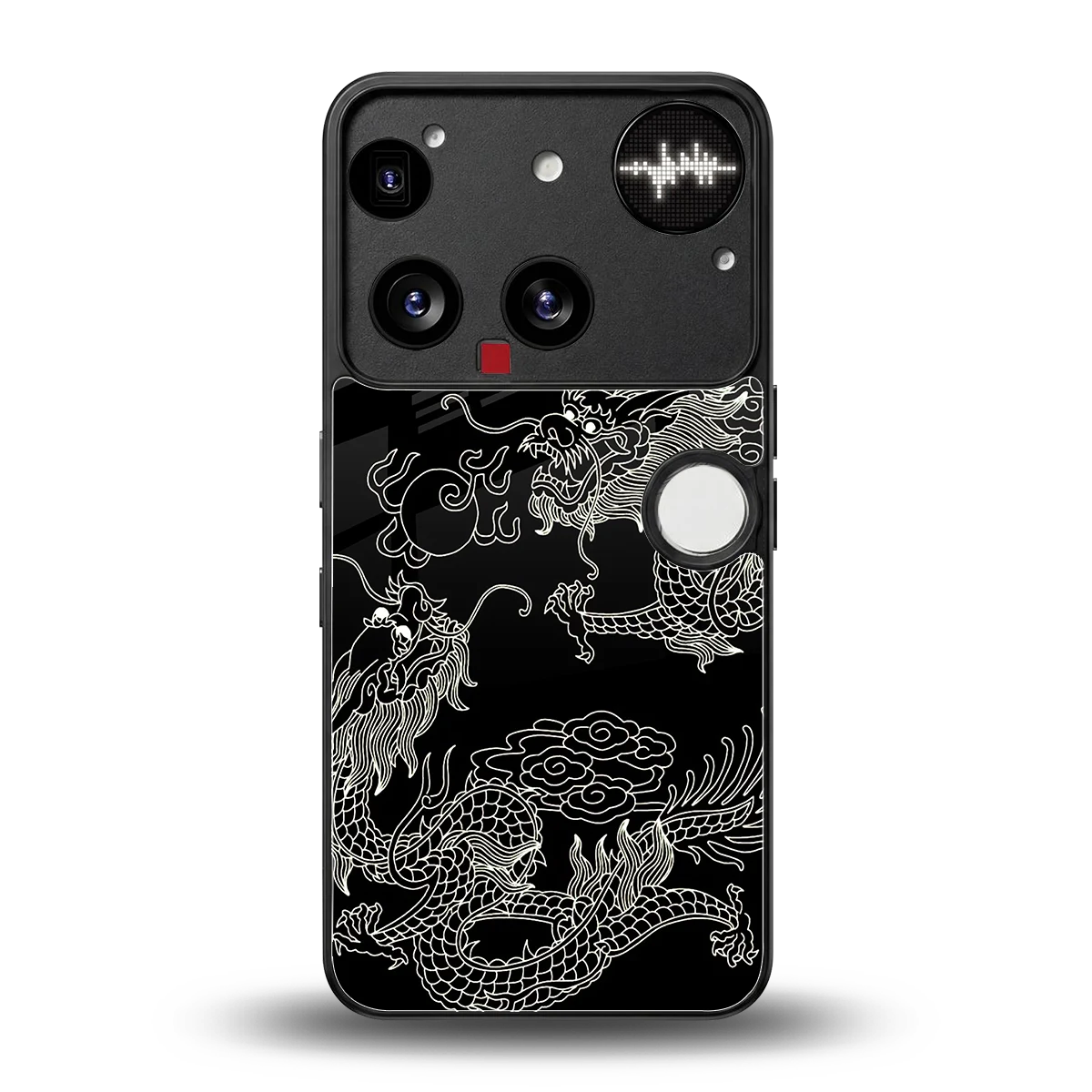 Dragons Black back phone cover | glass case for nothing phone 3