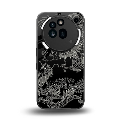 Dragons Black back phone cover | glass case for nothing phone 3a pro