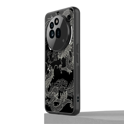 Dragons Black nothing phone 3a pro mobile cover | shockproof glass phone case