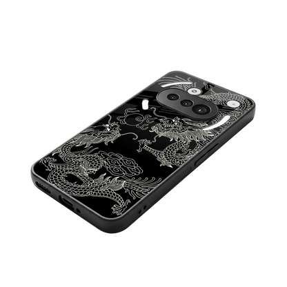 Dragons Black stylish phone case for nothing phone 3a | glossy glass and slim fit
