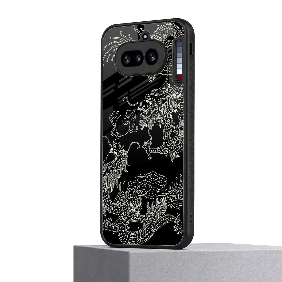 Dragons Black nothing phone 4a mobile cover | shockproof glass phone case