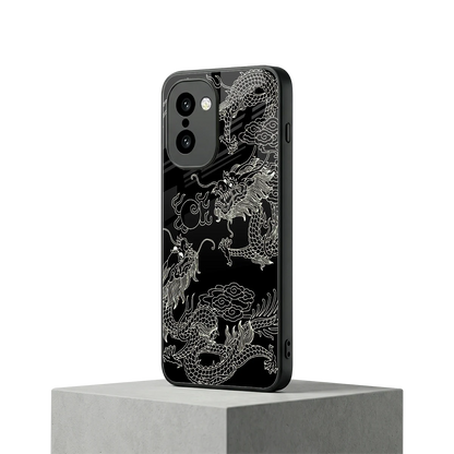 Dragons Black oneplus 15r mobile cover | shockproof glass phone case