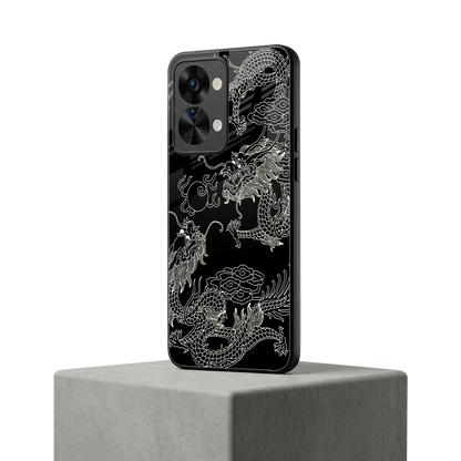 Dragons Black oneplus nord 2t mobile cover | shockproof glass phone case