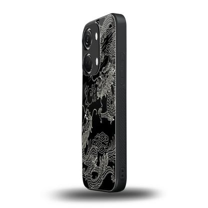 Dragons Black oneplus nord 3 mobile cover | shockproof glass phone case
