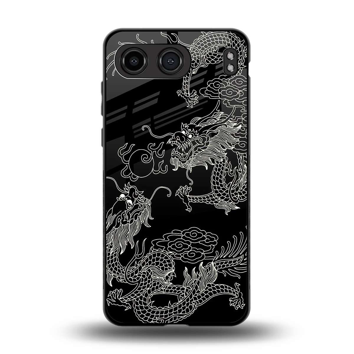Dragons Black back phone cover | glass case for oneplus nord 4