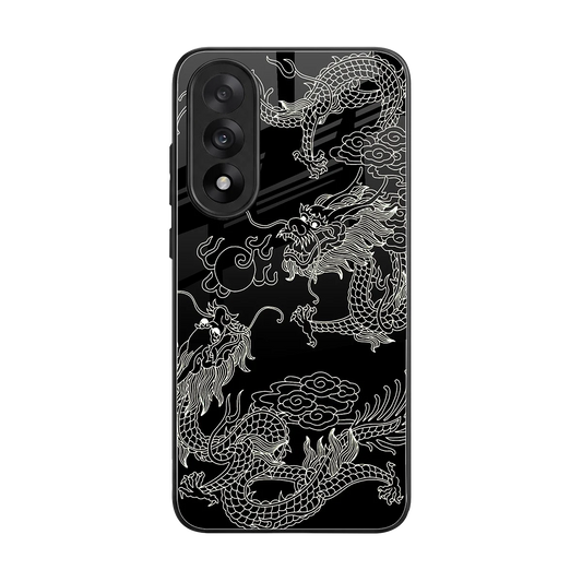 Dragons Black back phone cover | glass case for oneplus nord 5