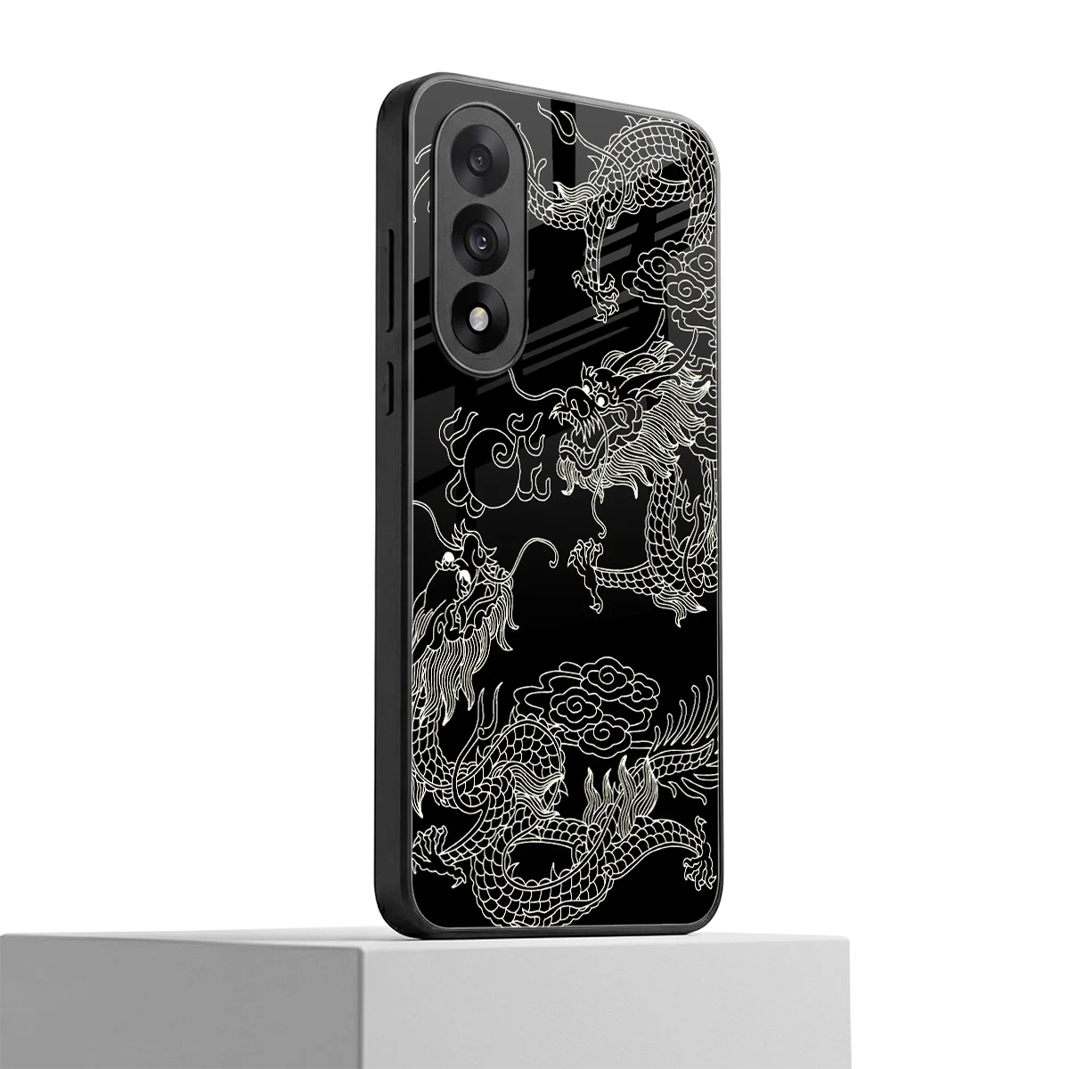 Dragons Black oneplus nord 5 mobile cover | shockproof glass phone case