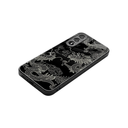 Dragons Black stylish phone case for oneplus nord 5 | glossy glass and slim fit