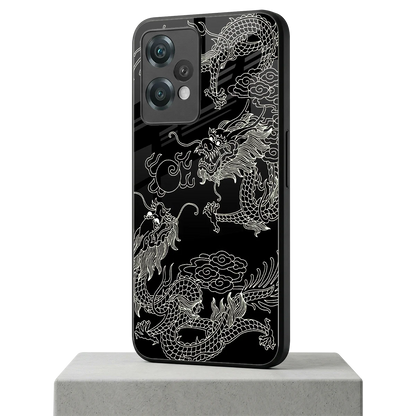 Dragons Black oneplus nord ce 2 lite mobile cover | shockproof glass phone case