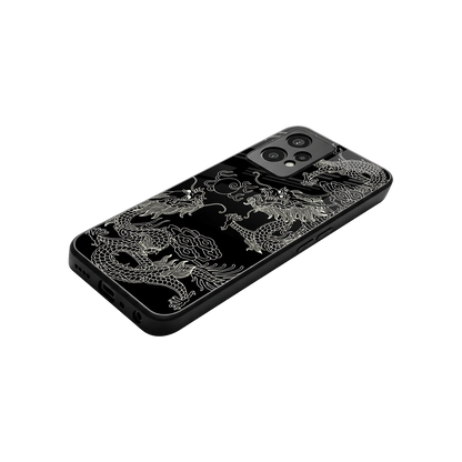 Dragons Black stylish phone case for oneplus nord ce 2 lite | glossy glass and slim fit