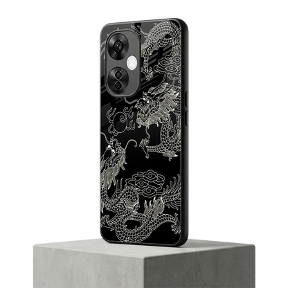 Dragons Black oneplus nord ce 3 lite mobile cover | shockproof glass phone case