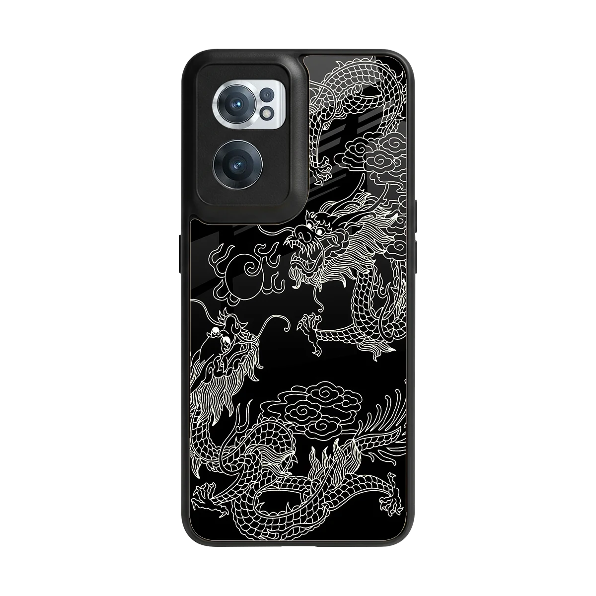 Dragons Black back phone cover | glass case for oneplus nord ce 2
