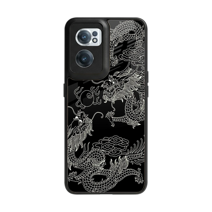 Dragons Black back phone cover | glass case for oneplus nord ce 2