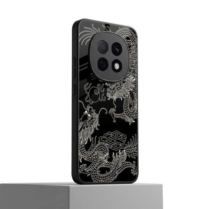 Dragons Black oppo f29 pro 5g mobile cover | shockproof glass phone case