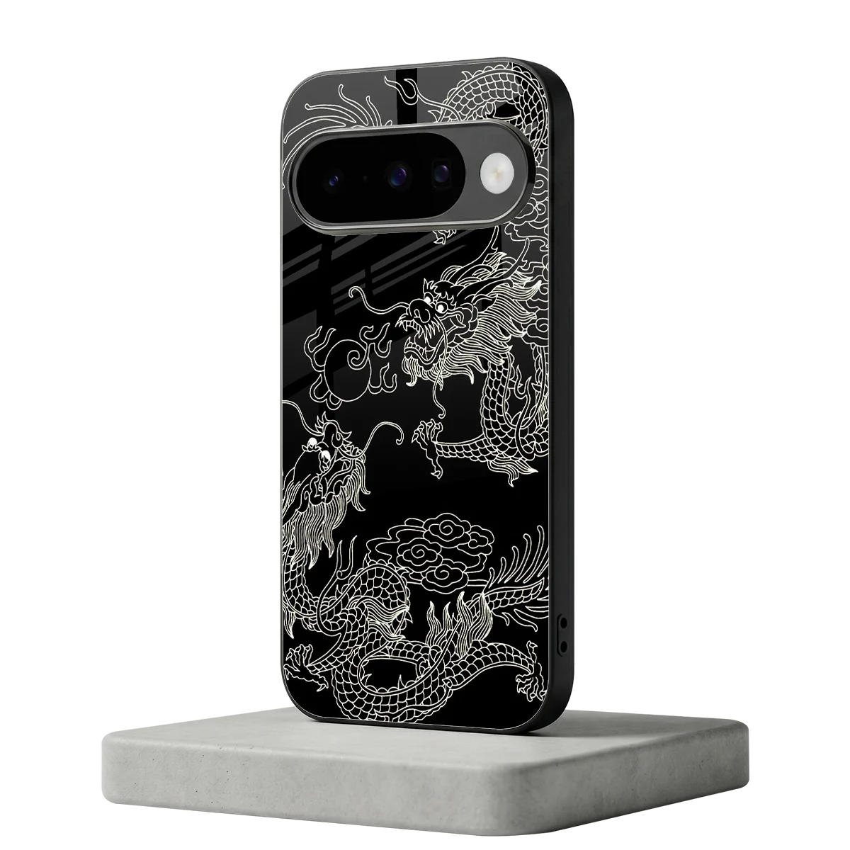 Dragons Black google pixel 10 mobile cover | shockproof glass phone case