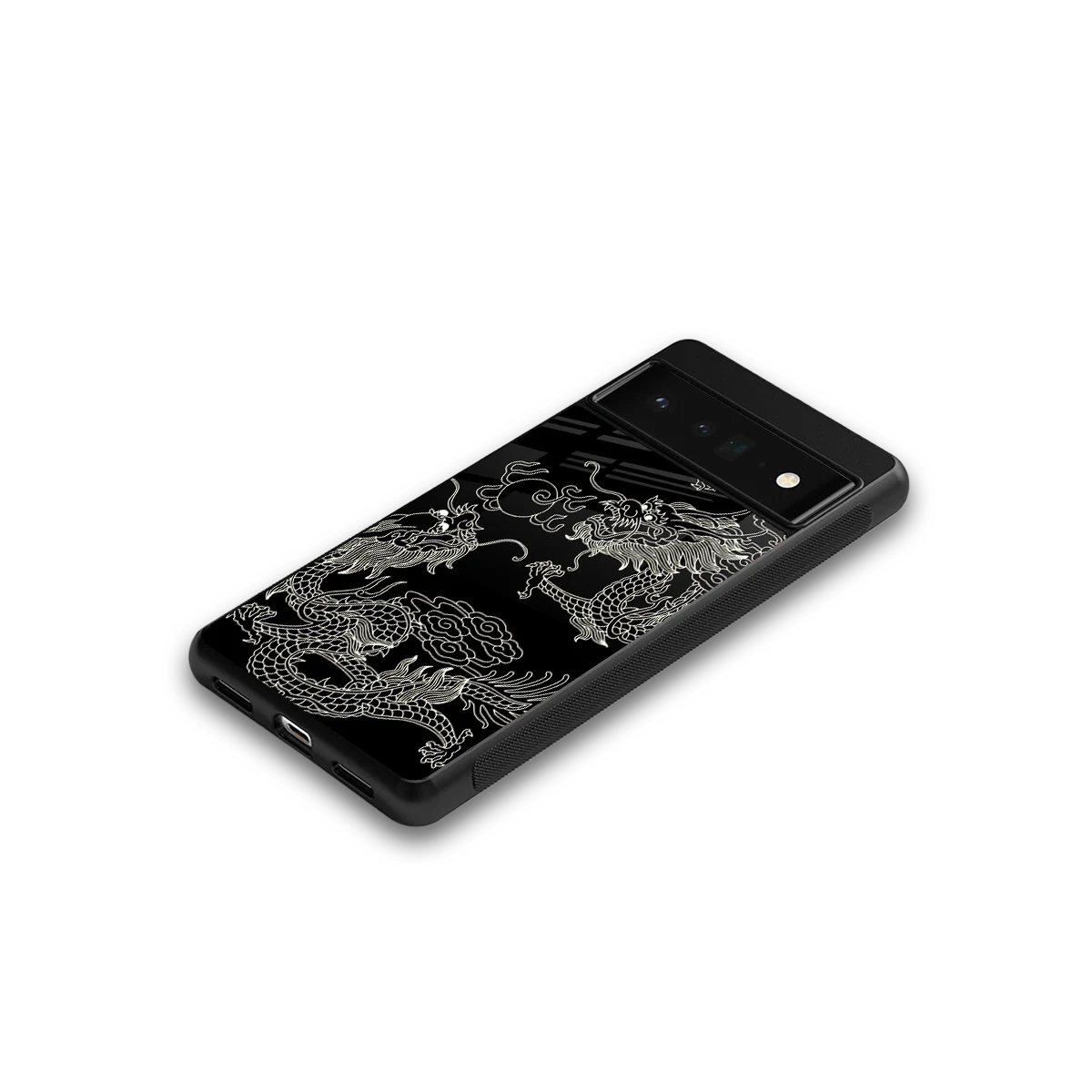 Dragons Black google pixel 6 pro mobile cover | shockproof glass phone case