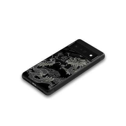 Dragons Black google pixel 6 pro mobile cover | shockproof glass phone case