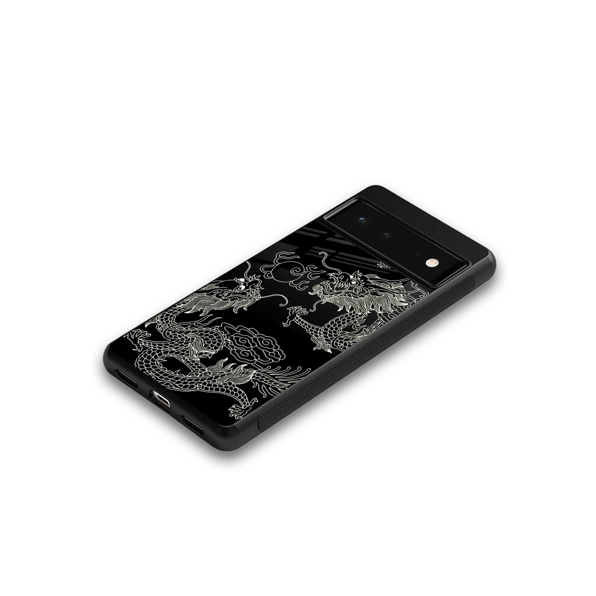 Dragons Black google pixel 6 mobile cover | shockproof glass phone case