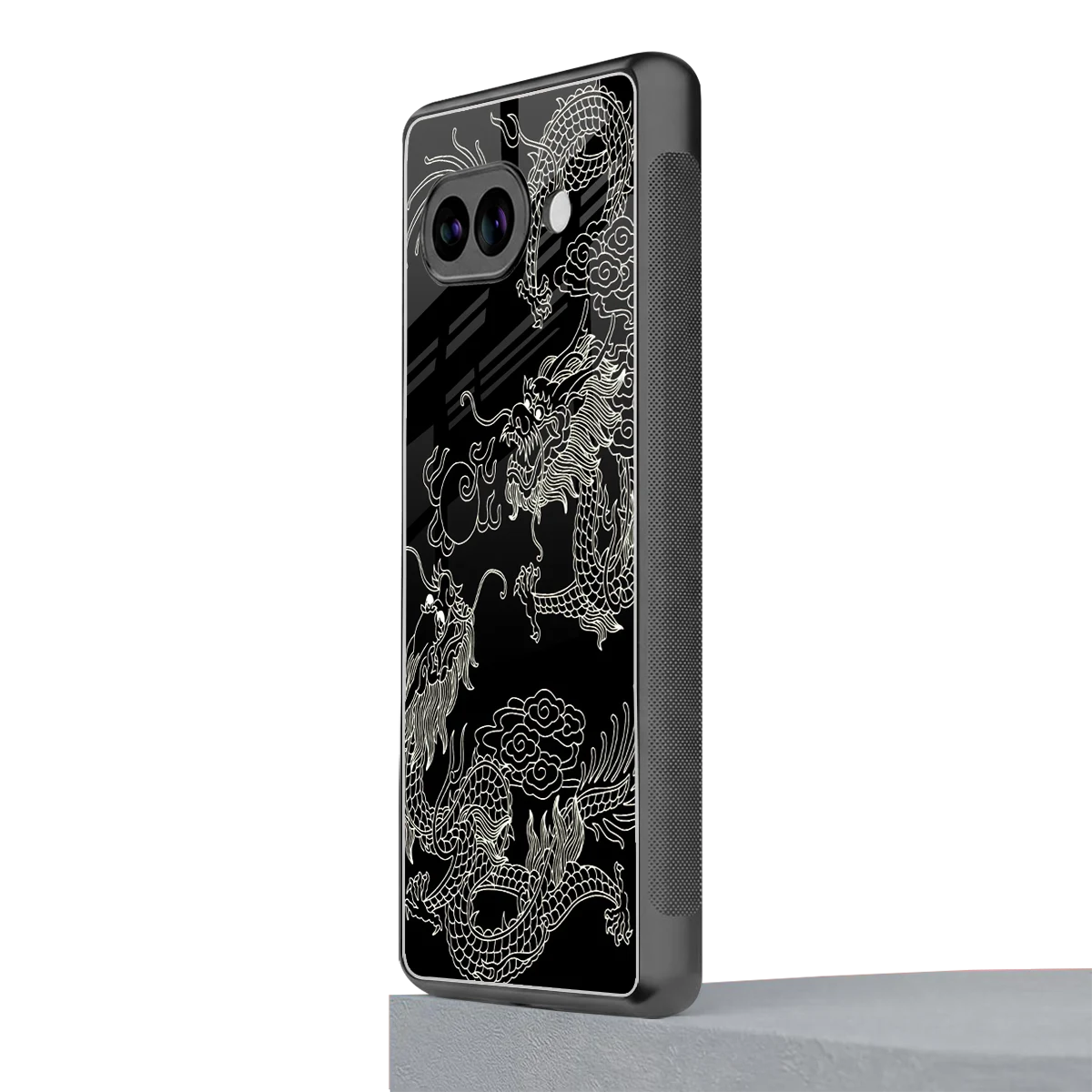 Dragons Black google pixel 10a mobile cover | shockproof glass phone case