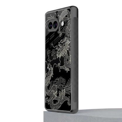 Dragons Black google pixel 10a mobile cover | shockproof glass phone case