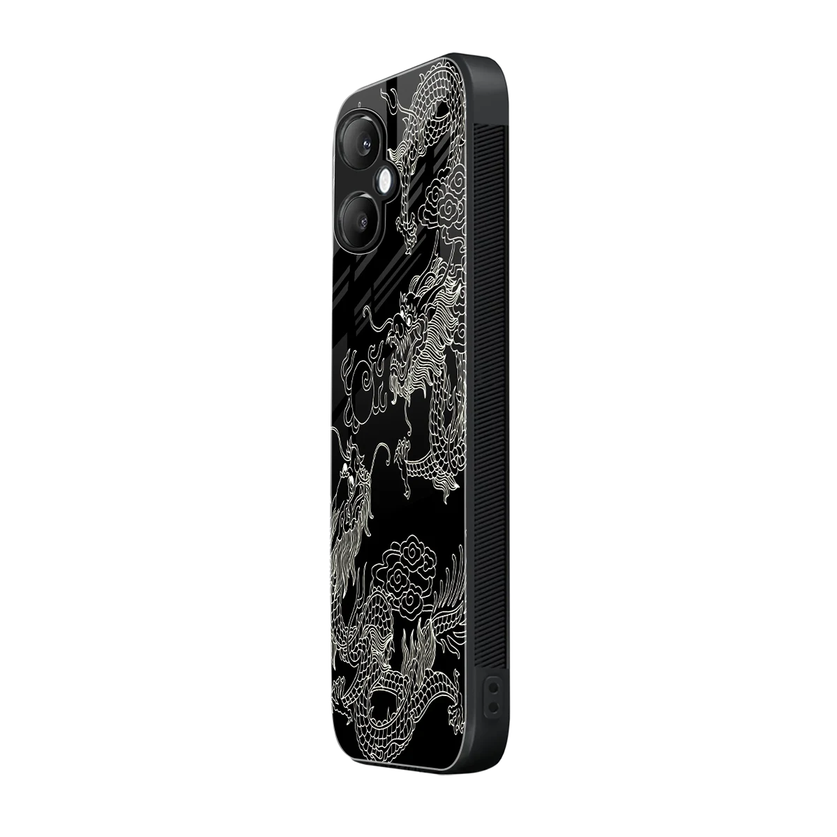 Dragons Black samsung galaxy a06 5g mobile cover | shockproof glass phone case