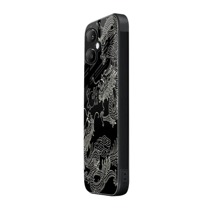 Dragons Black samsung galaxy a06 5g mobile cover | shockproof glass phone case