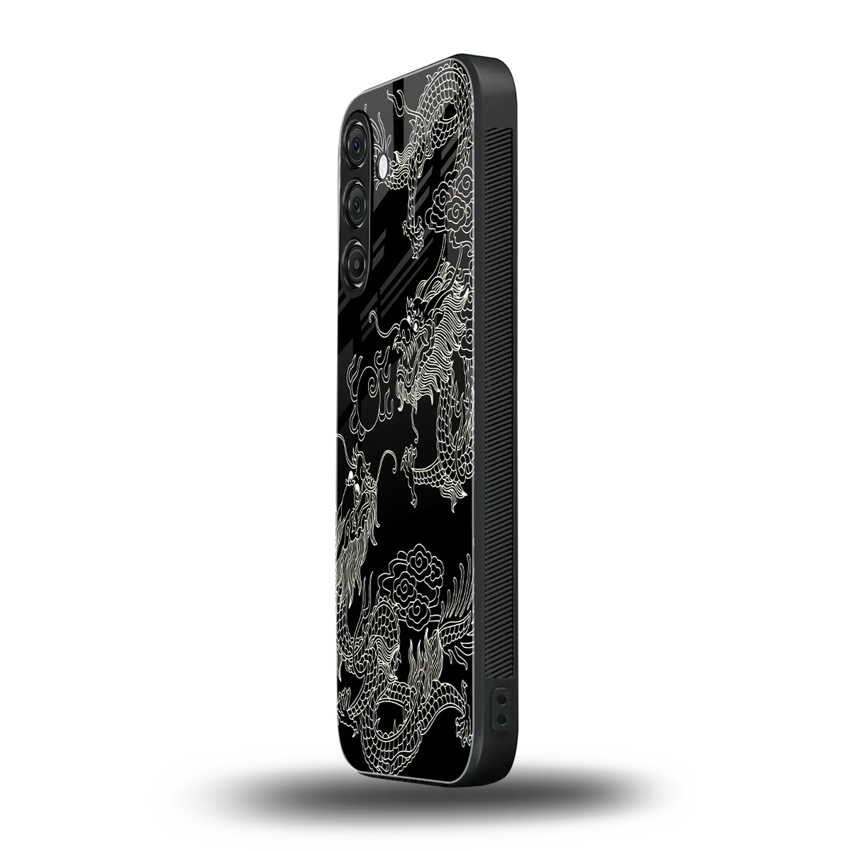 Dragons Black samsung galaxy a55 5g mobile cover | shockproof glass phone case
