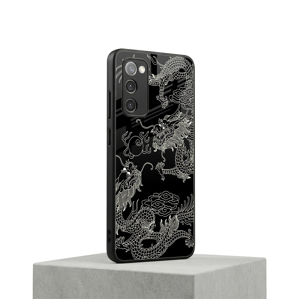 Dragons Black samsung galaxy s20 fe mobile cover | shockproof glass phone case