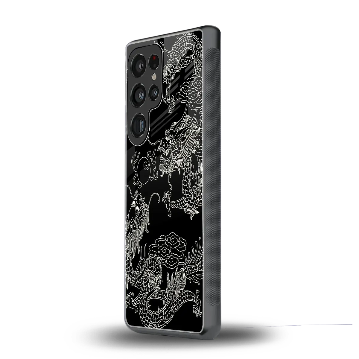 Dragons Black samsung galaxy s25 ultra mobile cover | shockproof glass phone case