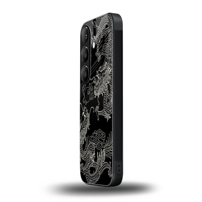 Dragons Black samsung galaxy s23 fe mobile cover | shockproof glass phone case