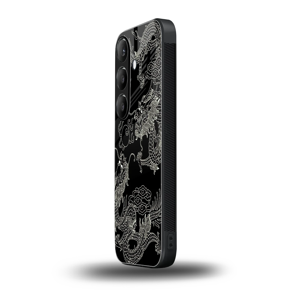 Dragons Black samsung galaxy s25 fe mobile cover | shockproof glass phone case