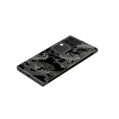 Dragons Black stylish phone case forvivo v30 pro | glossy glass and slim fit