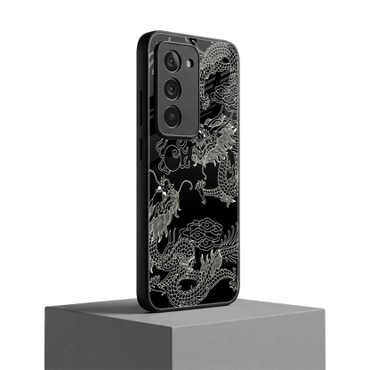 Dragons Black redmi 15 5g mobile cover | shockproof glass phone case
